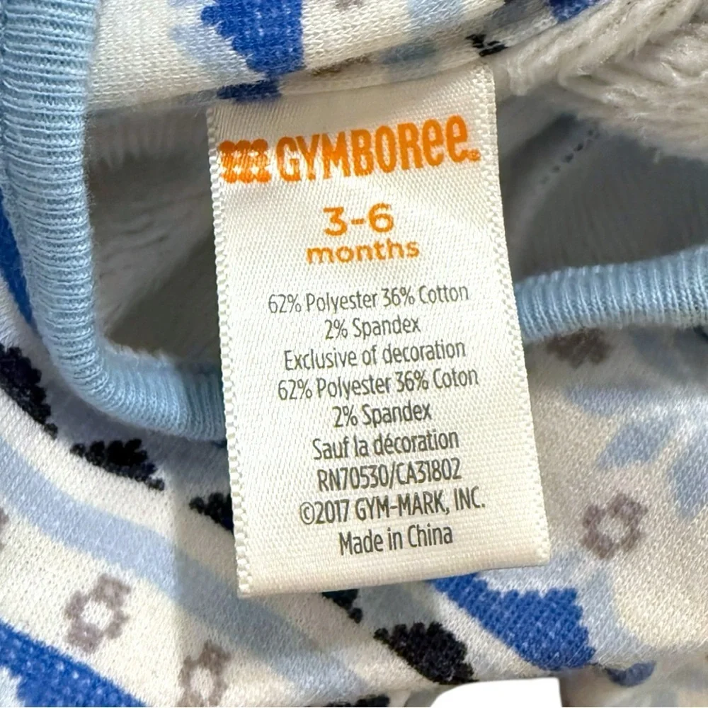 Gymboree Fair Isle Fleece Romper Size 3–6 Months